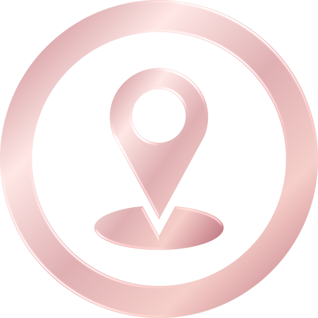 Rose Gold Location Icon